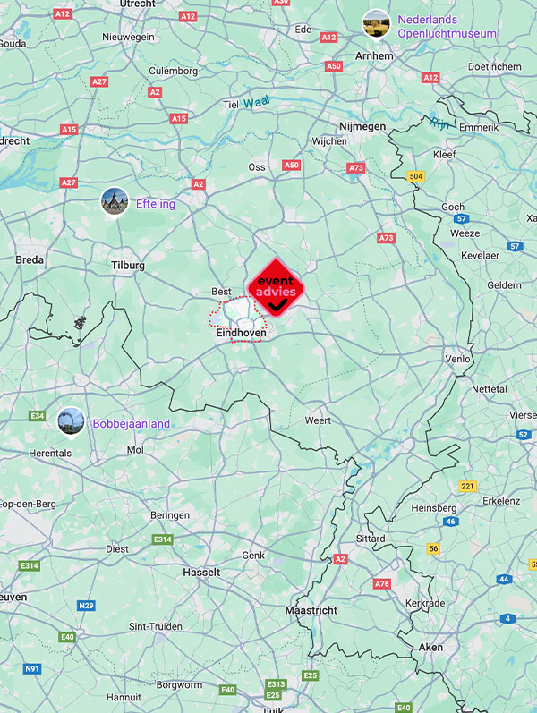 contact plattegrond Eindhoven en omgeving